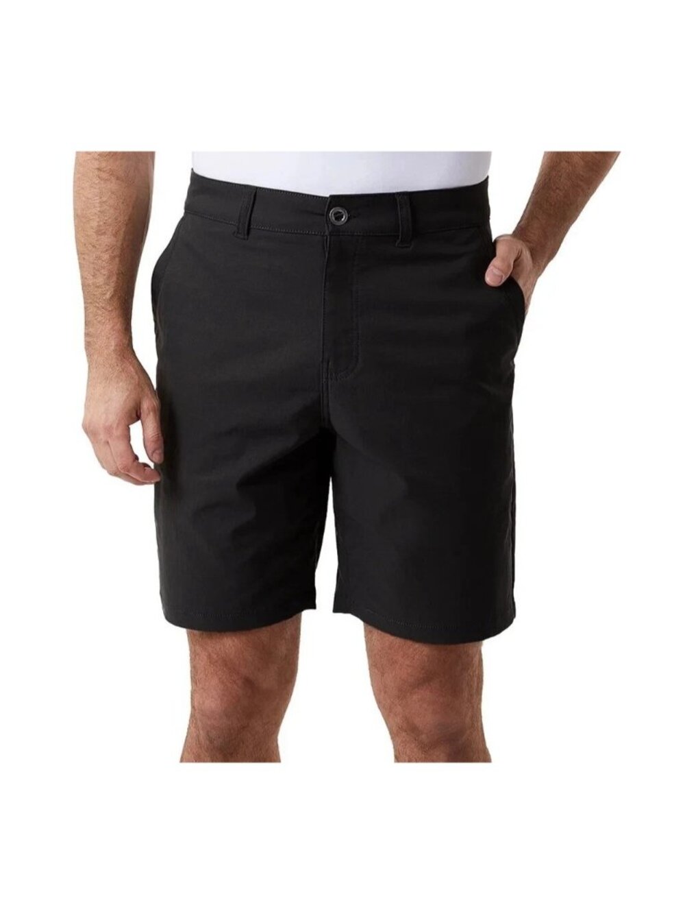 NWT 32 Degrees Cool Men's 32 Black Stretch Shorts Waist